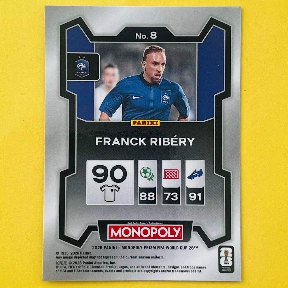 2026‎ Panini Prizm Monopoly FIFA World Cup Franck Ribéry Silver Prizm France #8